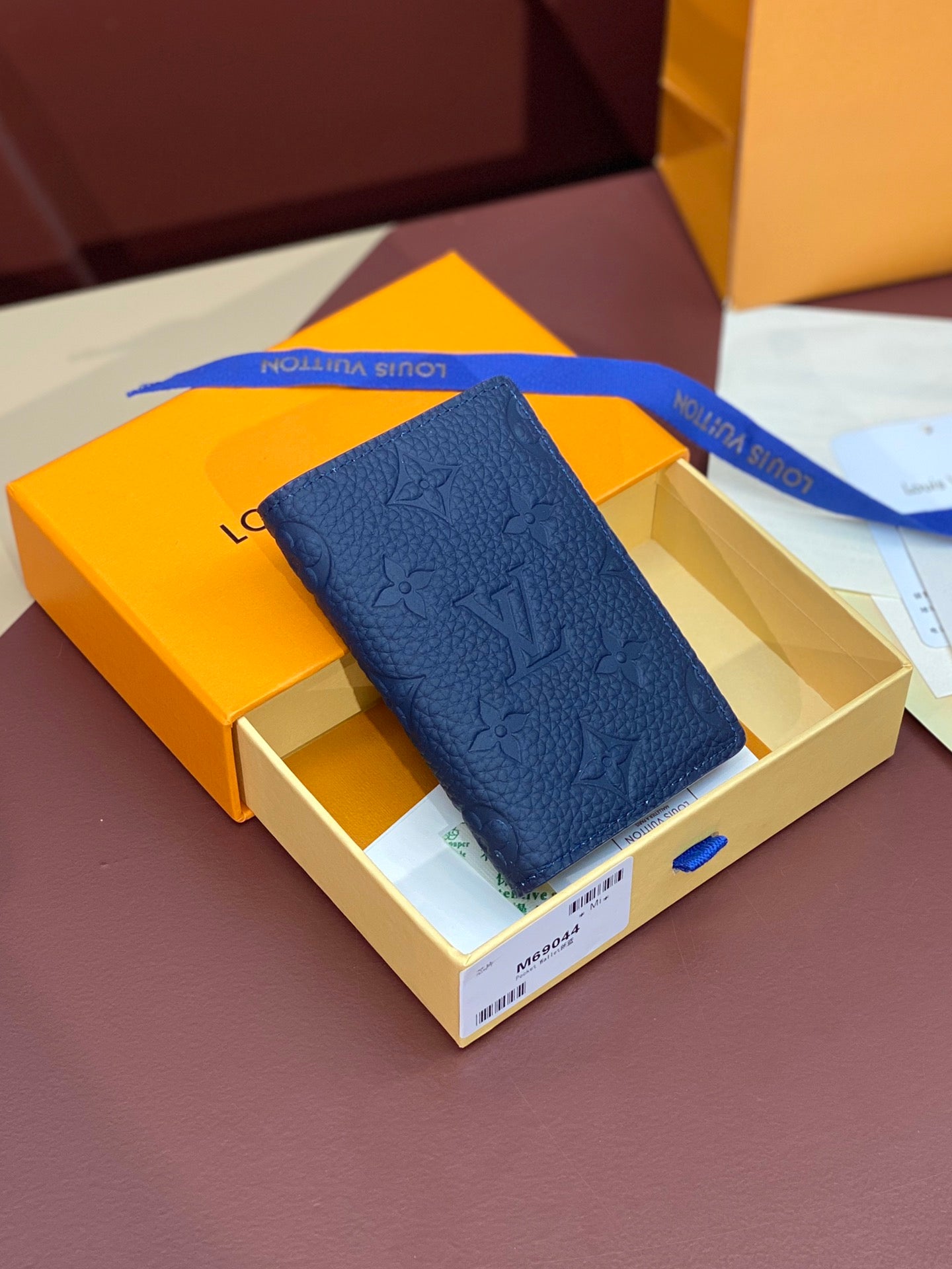 路L家-M69044 升級版口袋錢夾-新藍色