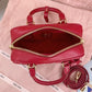 穆M家-5BB142 Matelasse圖案 保齡球包 紅色