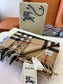 巴B家-山羊絨格紋圍巾 168*30cm-經典駝色