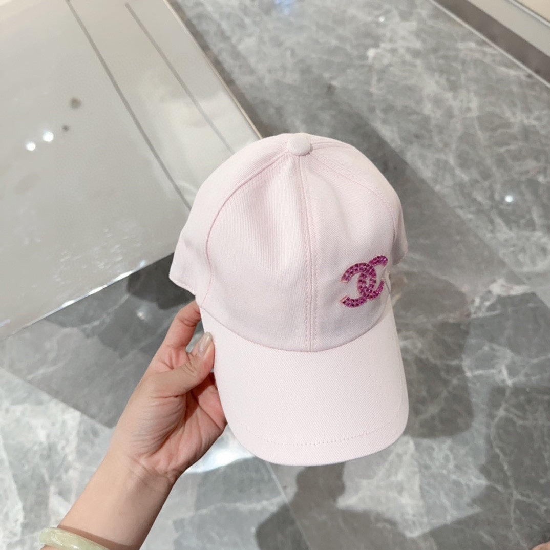 小香家-簡約LOGO棒球帽 粉色