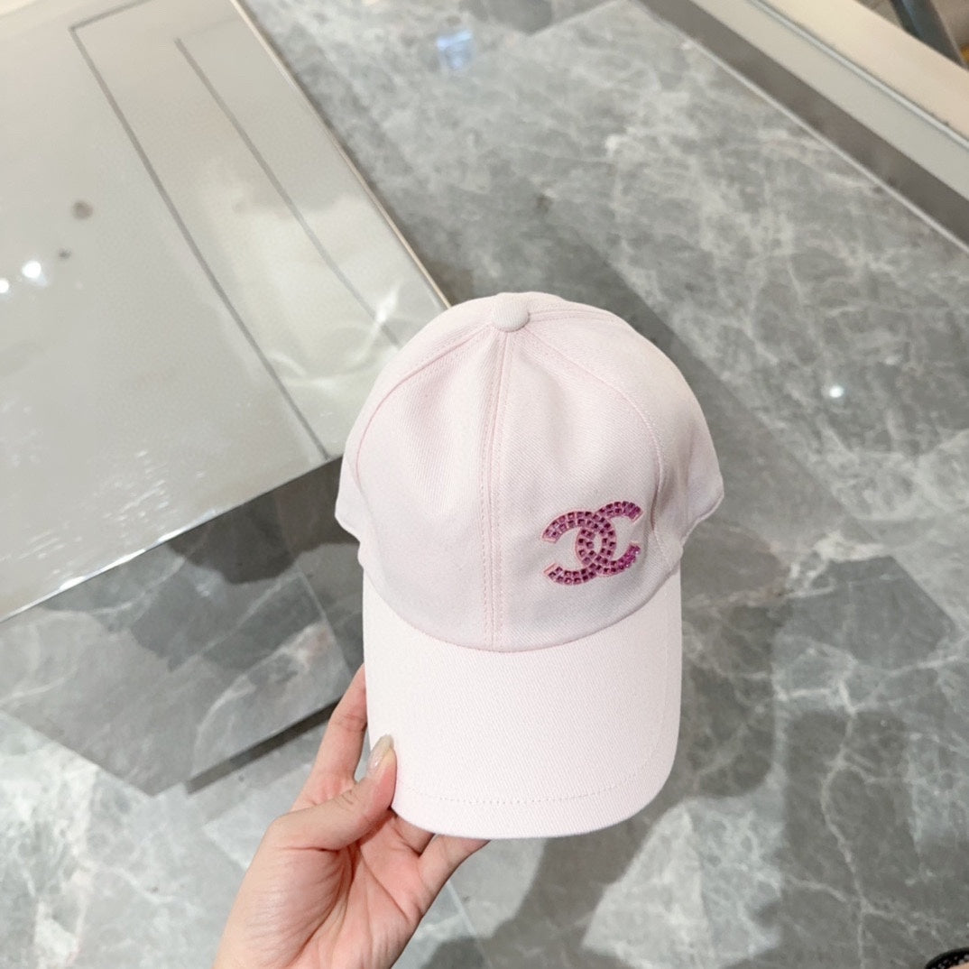 小香家-簡約LOGO棒球帽 粉色