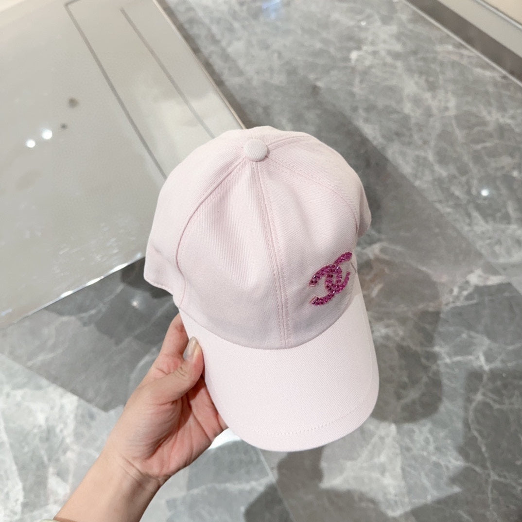 小香家-簡約LOGO棒球帽 粉色