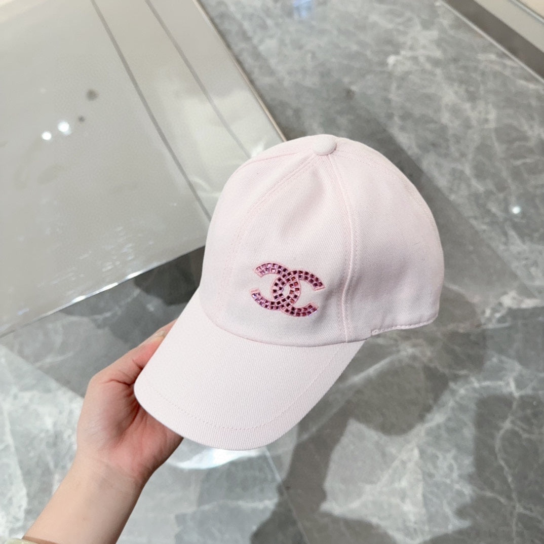 小香家-簡約LOGO棒球帽 粉色