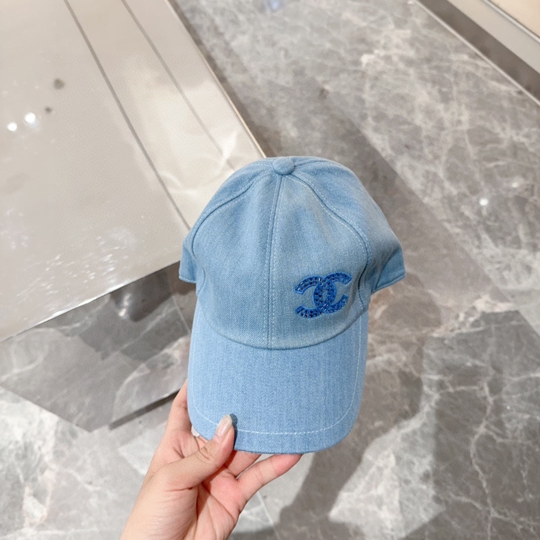 小香家-簡約LOGO棒球帽 藍色