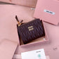 穆M家-5MV017 pocket wallet 小錢夾 酒紅色