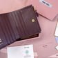 穆M家-5MV017 pocket wallet 小錢夾 酒紅色