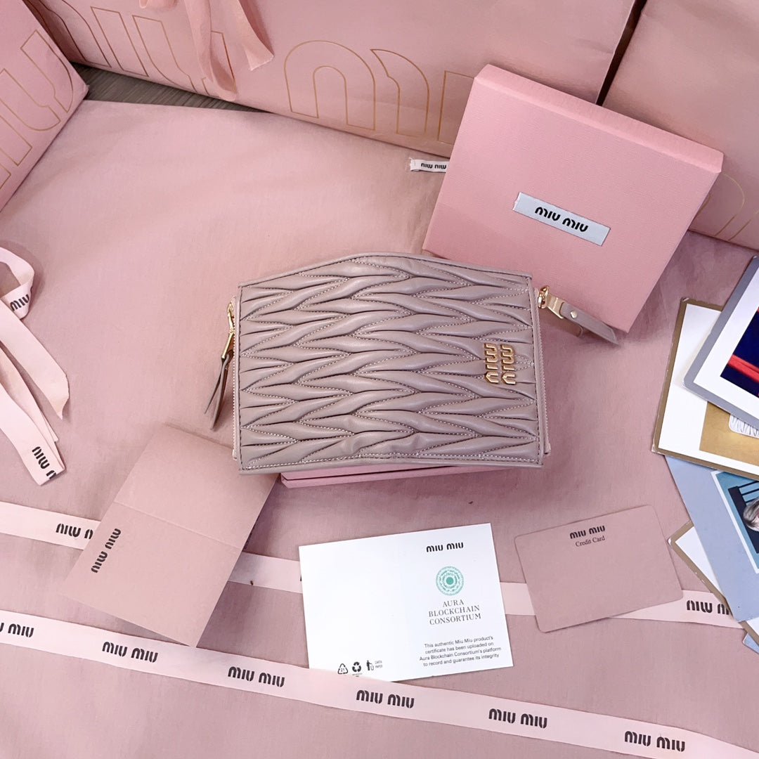 穆M家-5MV017 pocket wallet 小錢夾 櫻花紫色