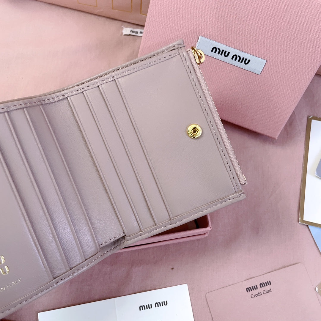 穆M家-5MV017 pocket wallet 小錢夾 櫻花紫色