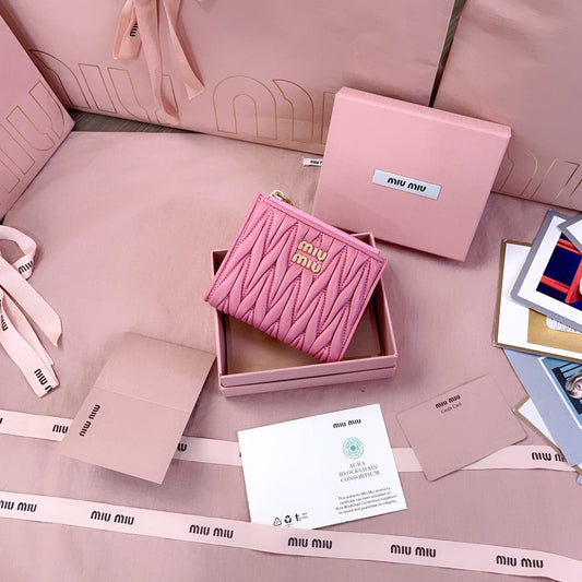 穆M家-5MV017 pocket wallet 小錢夾 桃色