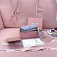 穆M家-5MV017 pocket wallet 小錢夾 藍色