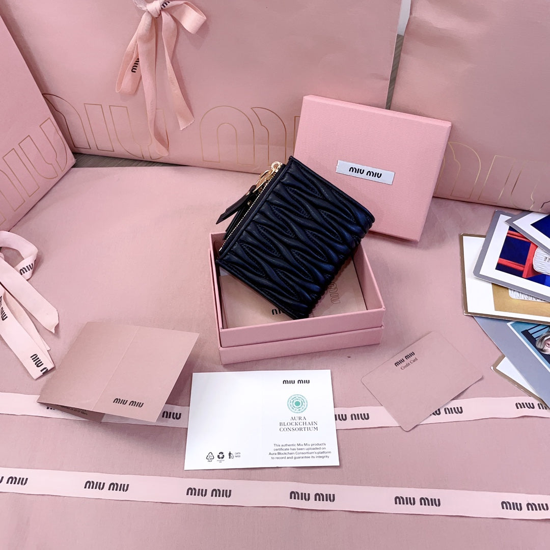 穆M家-5MV017 pocket wallet 小錢夾 黑色
