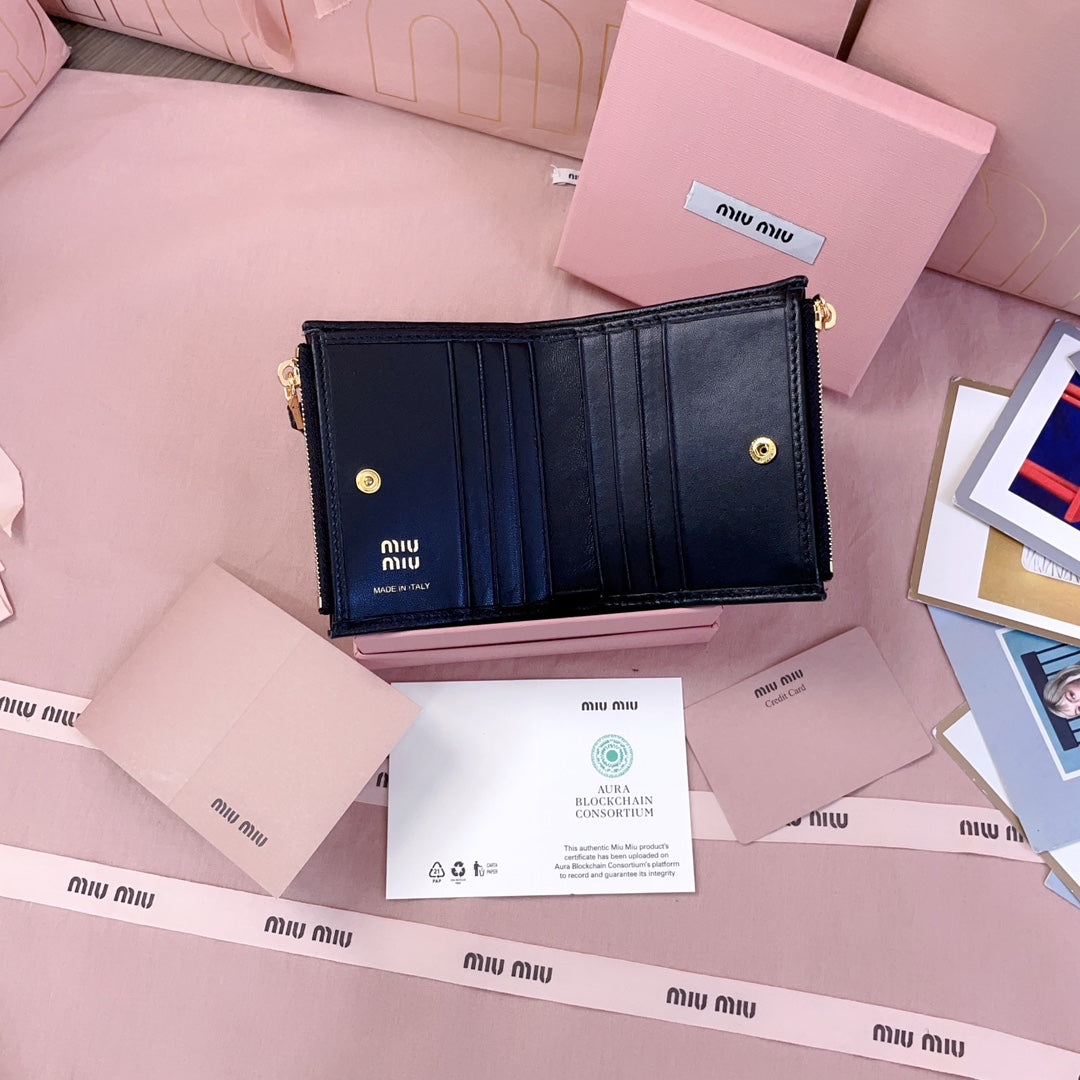 穆M家-5MV017 pocket wallet 小錢夾 黑色