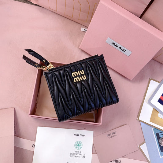 穆M家-5MV017 pocket wallet 小錢夾 黑色