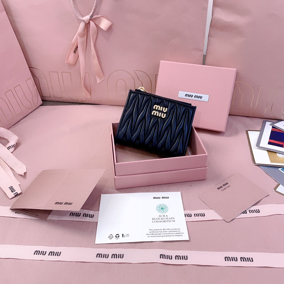 穆M家-5MV017 pocket wallet 小錢夾 黑色