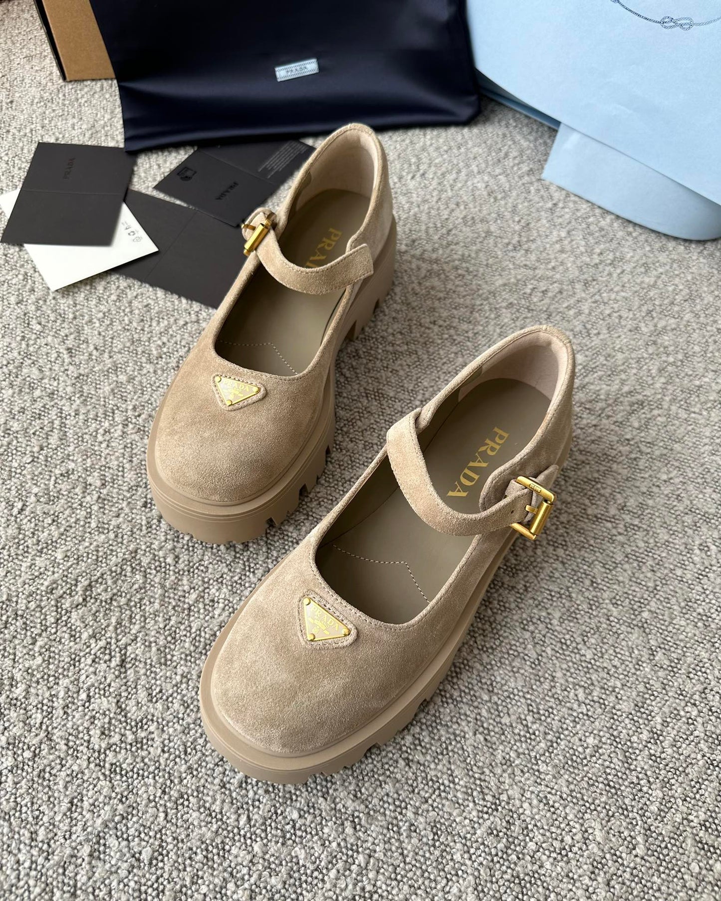 普P家-260720厚底瑪莉珍鞋 杏色