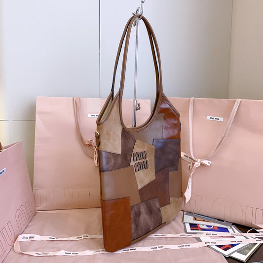 穆M家-5BG231  托特包 皮質拼接