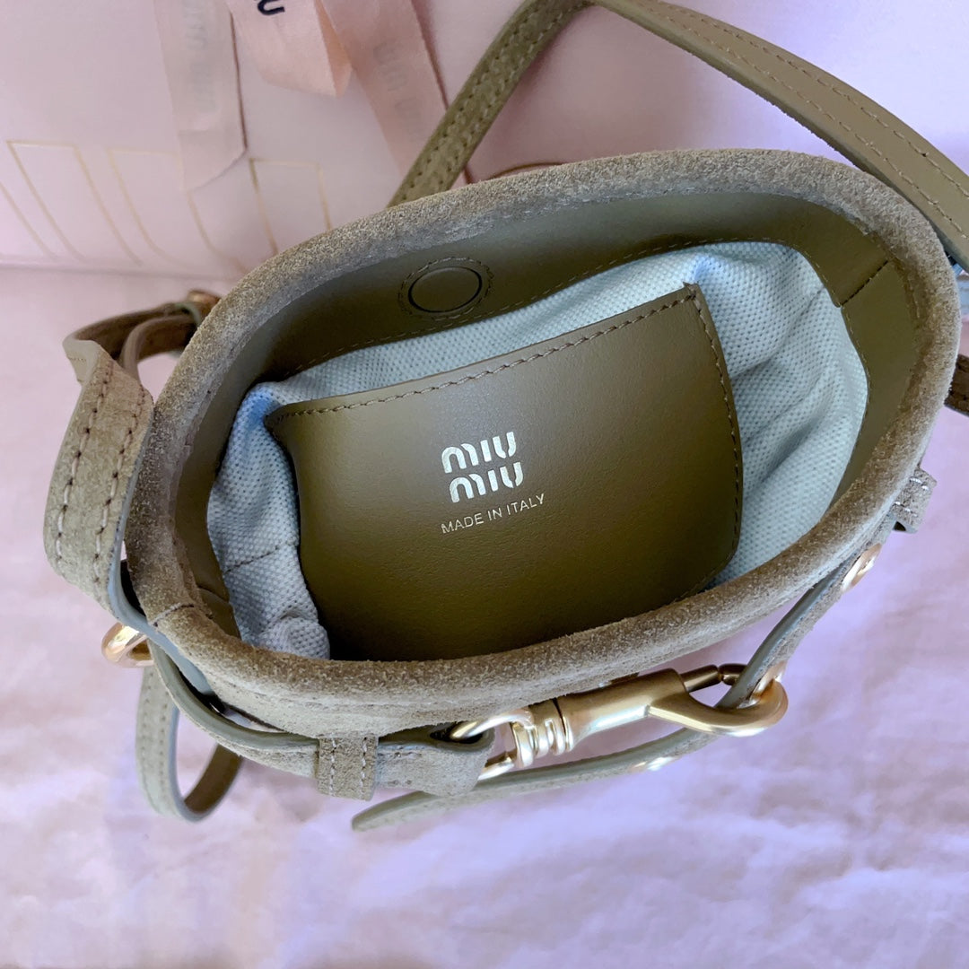 穆M家-5NR461 小福袋包 MINI 卡其色