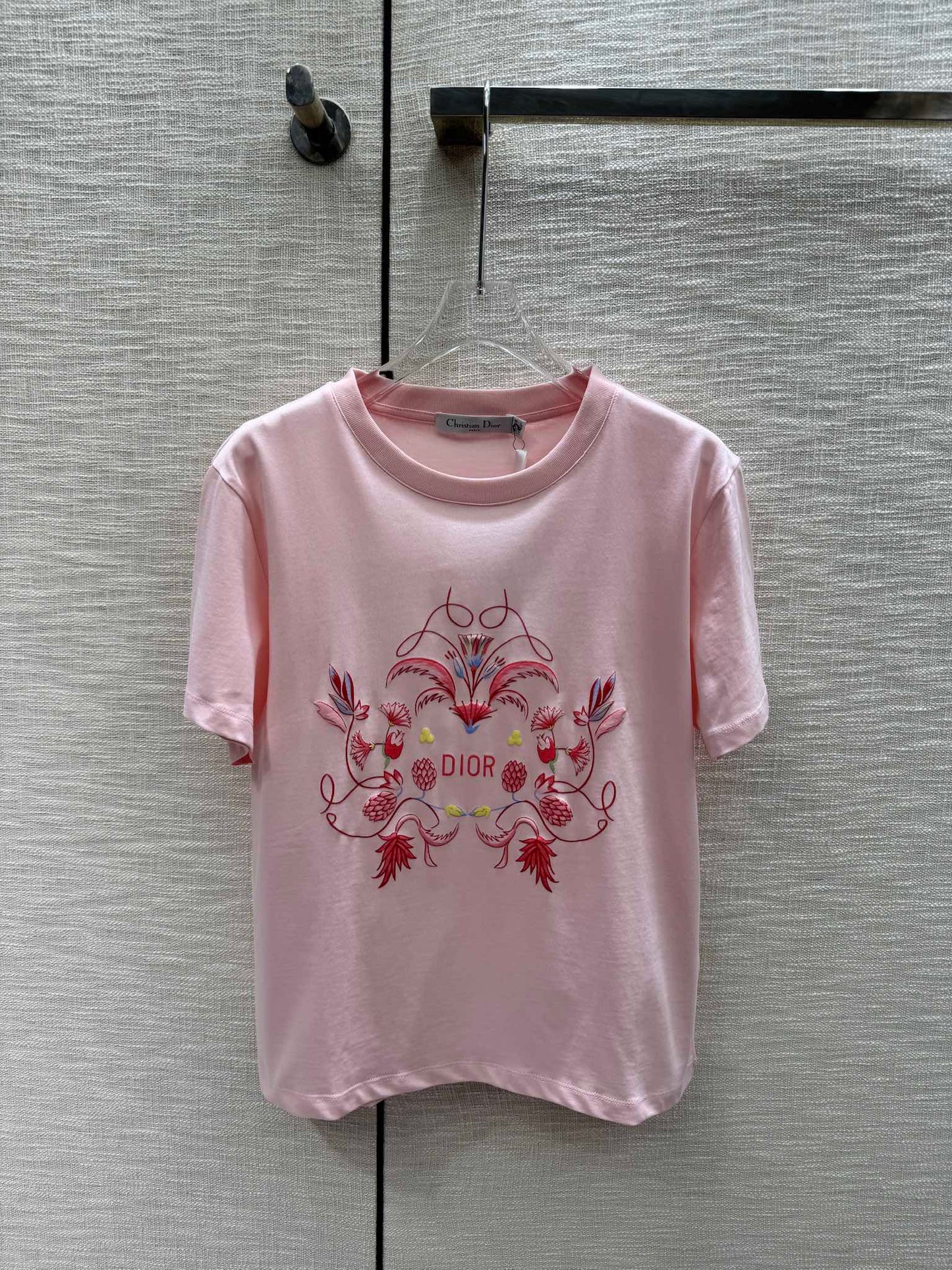 迪D家-2403 24早春最新發泡印花TEE 粉色