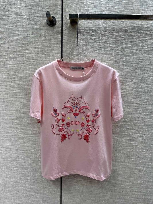 迪D家-2403 24早春最新發泡印花TEE 粉色