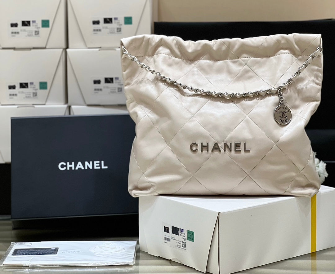 小香家-2023春夏新款 22BAG 小號 米白色