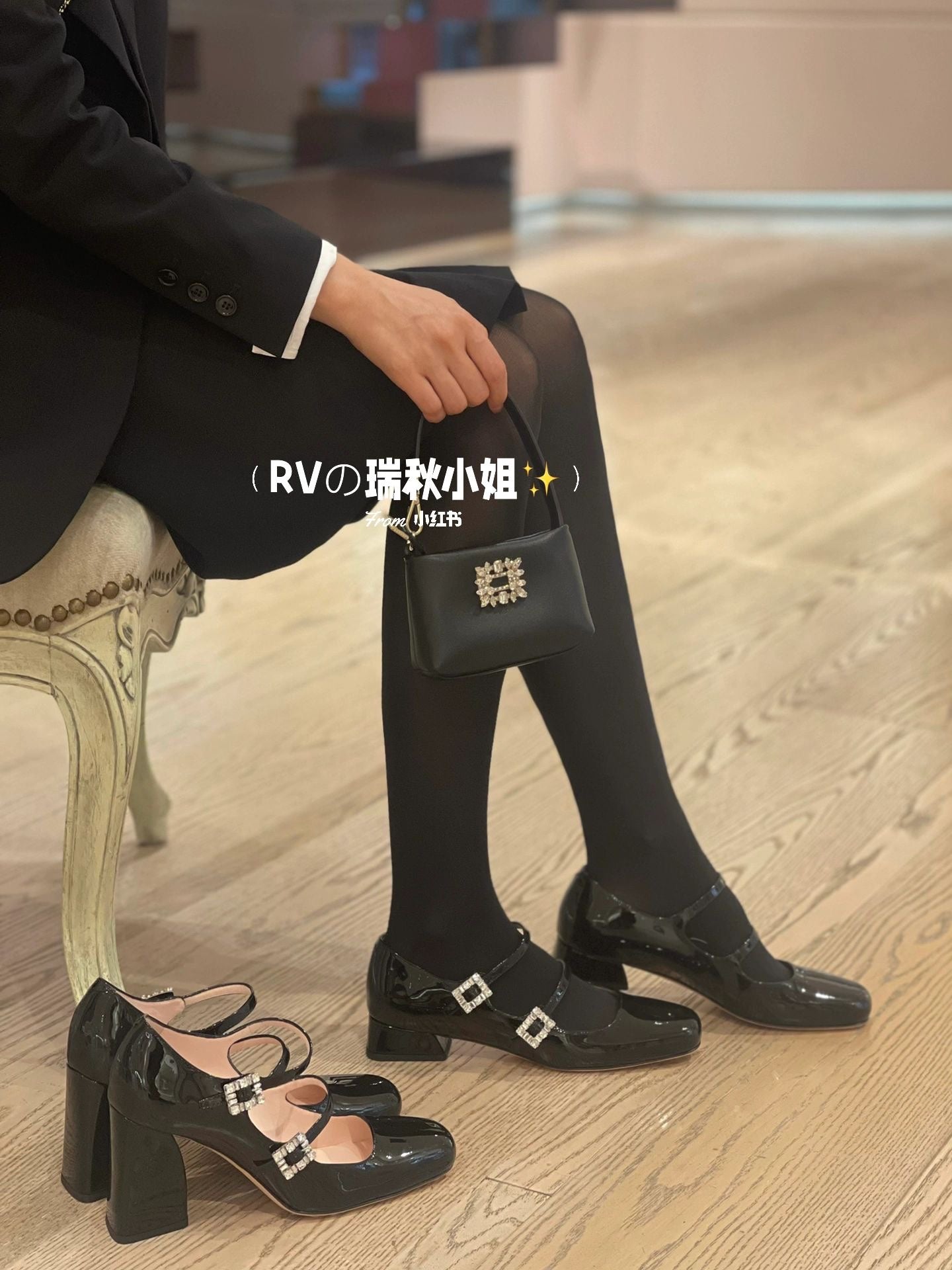 R方扣頭鞋-2023秋冬新款 瑪莉珍單鞋