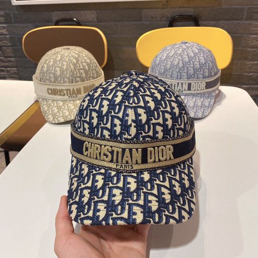 迪D家-韓版新款 重工刺繡老花棒球帽
