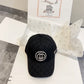 古G家-2024新款 重工刺繡Logo棒球帽 黑色