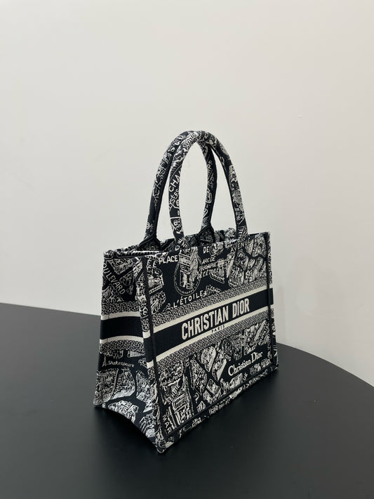 迪D家 Book Tote SUMMER 23 黑色 小號26.5cm