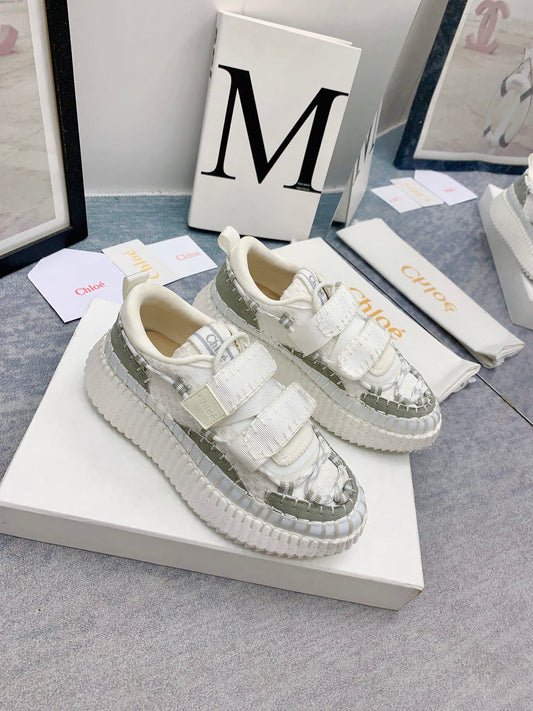 克羅C-Nama sneaker彩虹系列 魔鬼氈運動鞋 白色