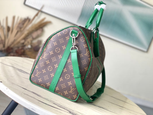M46774 路L家-Keepall Bandouliere旅行袋 綠色男款