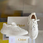 克羅C-Nama sneaker彩虹系列 網面拼色休閒運動鞋 全白色