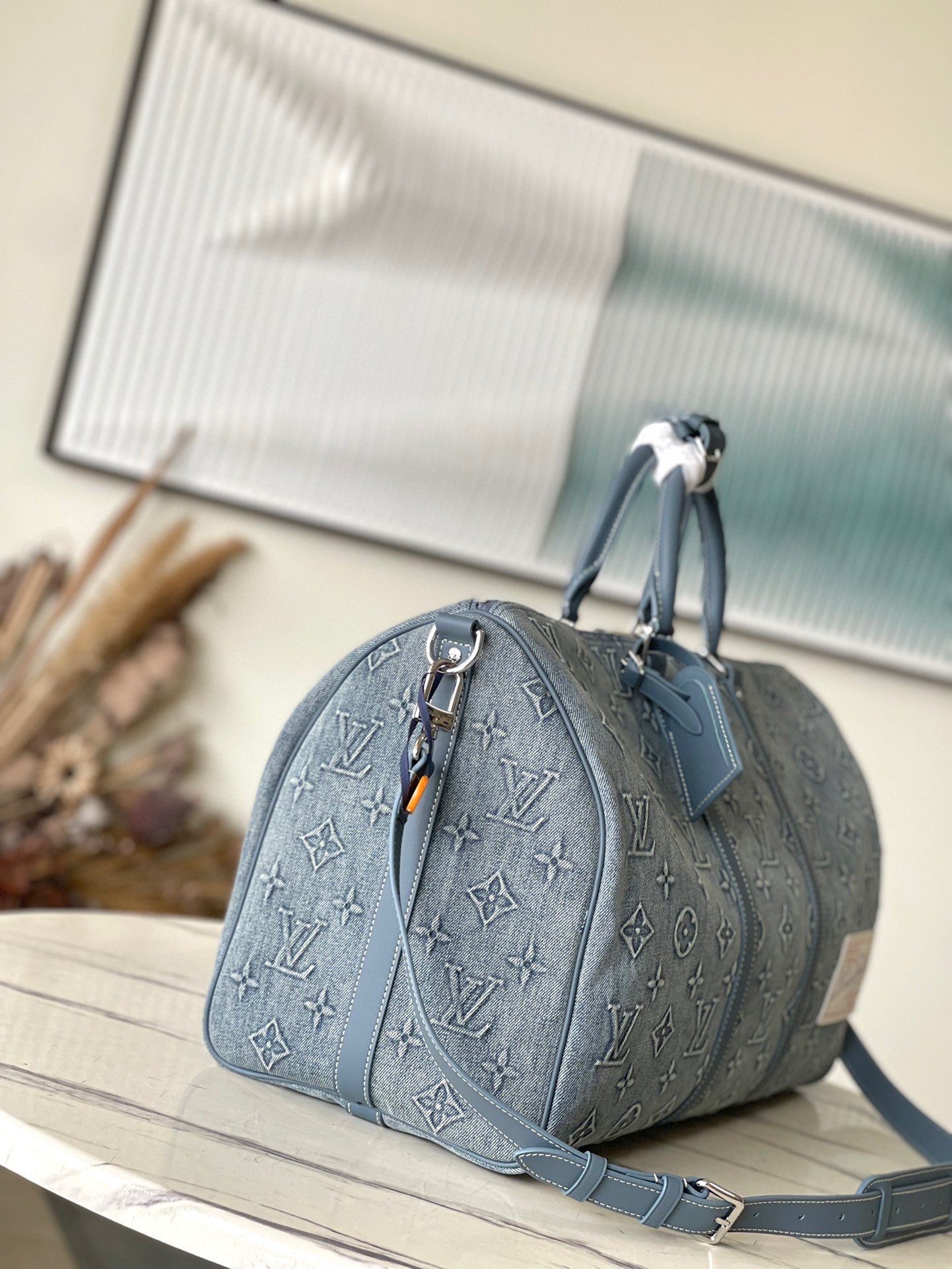 M22532 路L家-Keepall Bandoulière 50旅行袋 牛仔款
