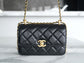 小香家-Chanel 24c雙金球 CF Mini19 黑色