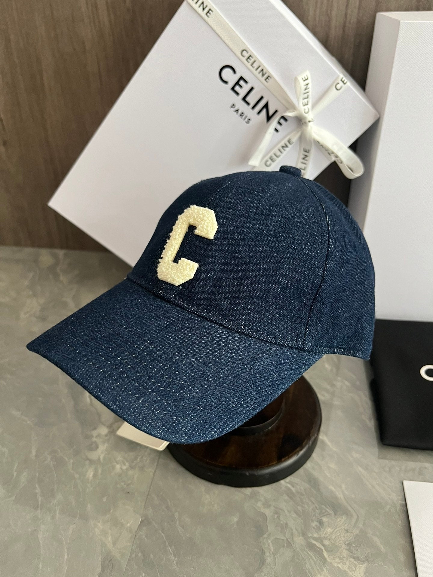賽C家-簡約C字母Logo棒球帽 牛仔藍