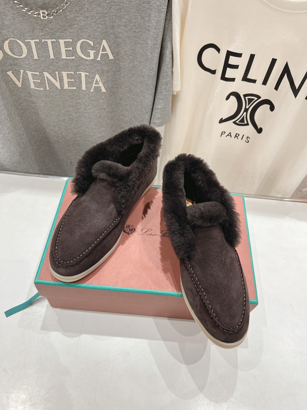 L-Piana-2024 經典羊毛樂福鞋 深咖啡色