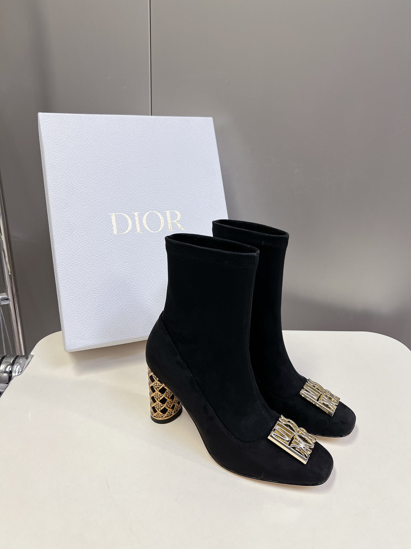 迪D家-2024騎士靴8cm 黑色