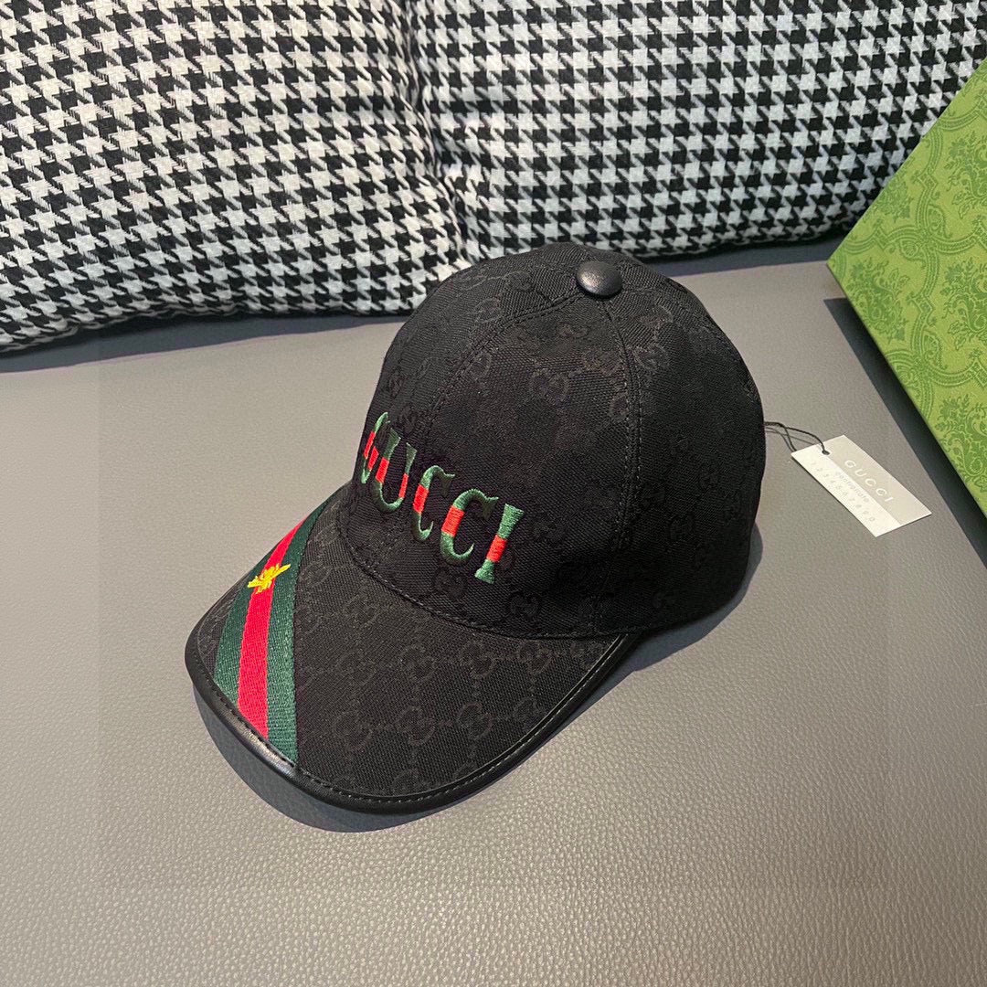 古G家-重工刺繡棒球帽 黑色