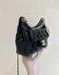 小香家-Chanel Hobo 23c早春款 油蠟皮黑色 小號