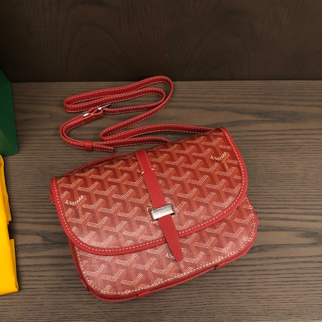 戈G家-Goyard 郵差包小號 紅色