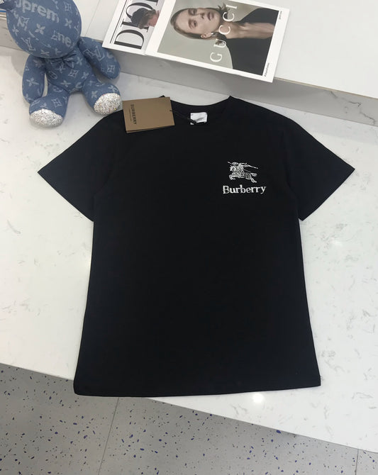 巴B家-2403 刺繡戰馬字母logo圓領短袖TEE 三色