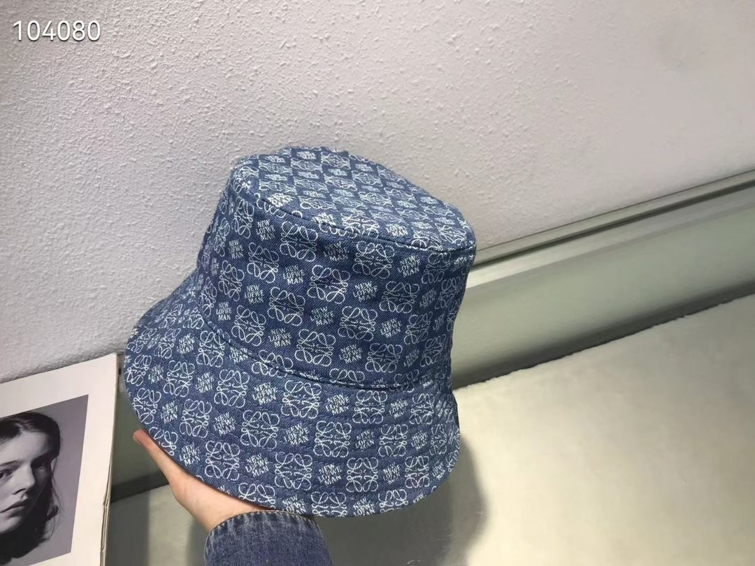 羅L威-水洗牛仔漁夫帽