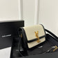 聖Y羅-BOX SAINT LAURENT 豆腐包 小號 黑拼白色