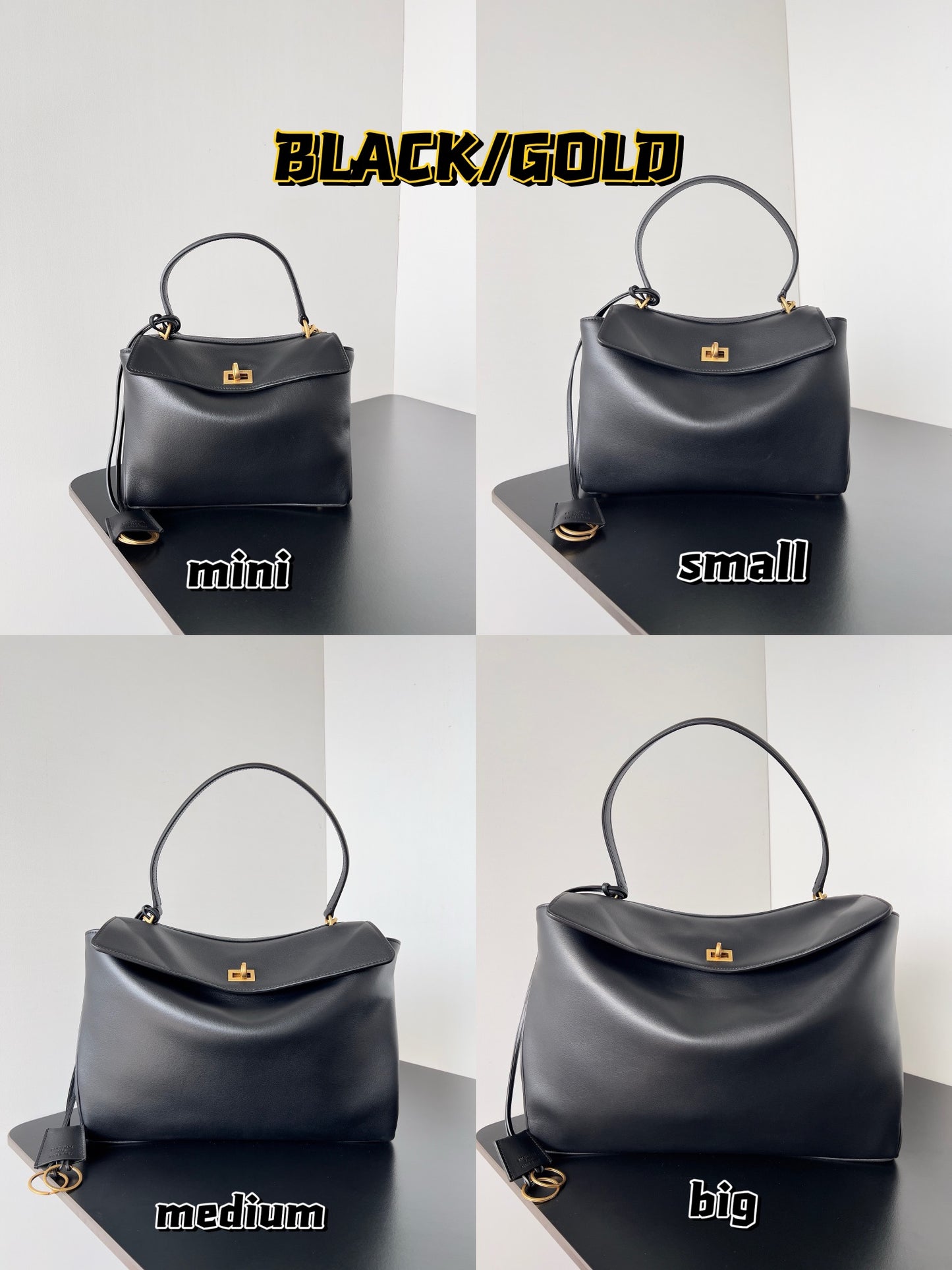巴黎世-RODEO包-M35cm-黑金扣