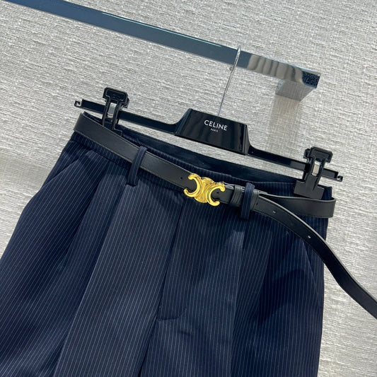 賽C家-2403 24早春新品藍色條紋西裝套裝 短褲