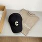 賽C家-簡約C字母Logo棒球帽 黑色