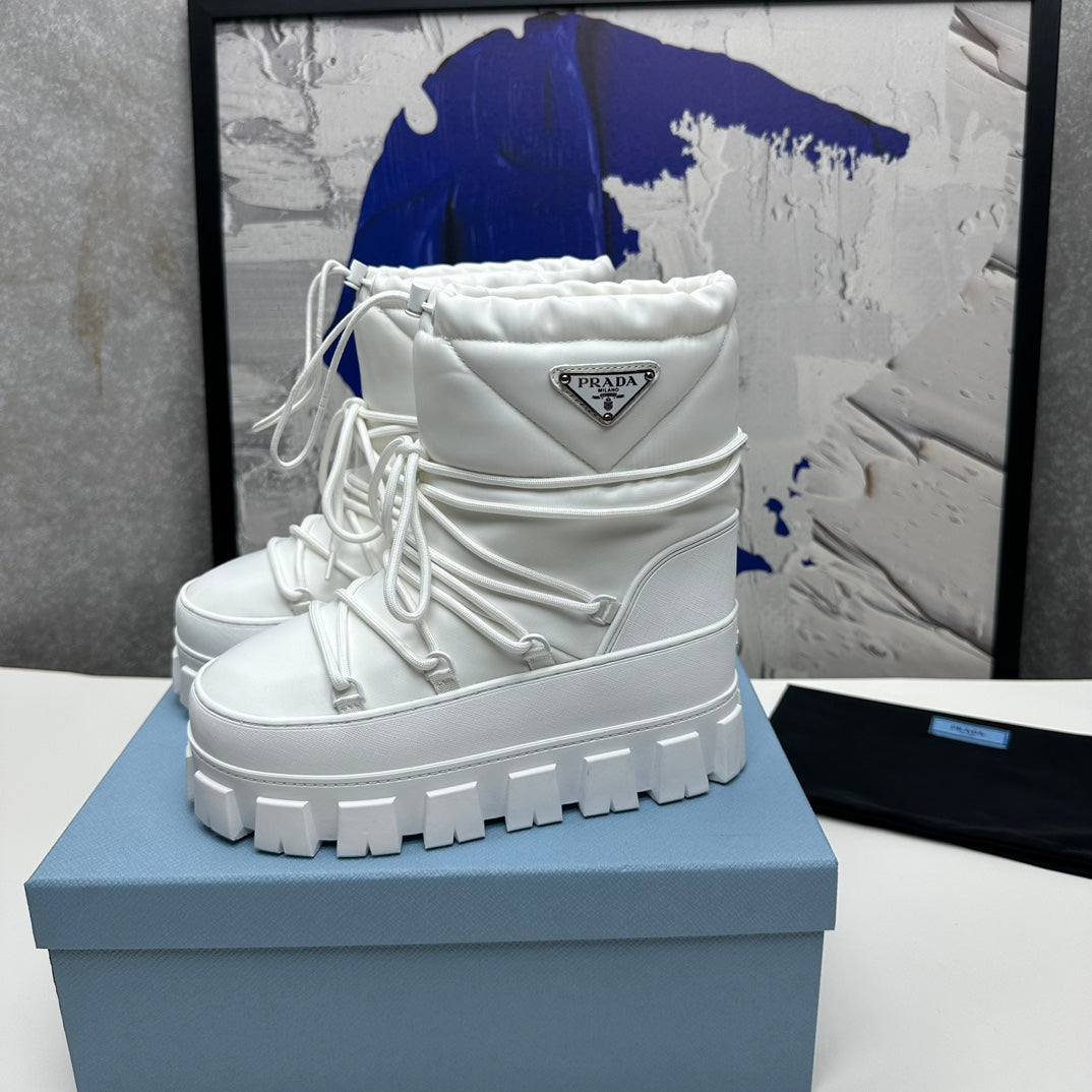 普P家-雪靴 滑雪靴 白色