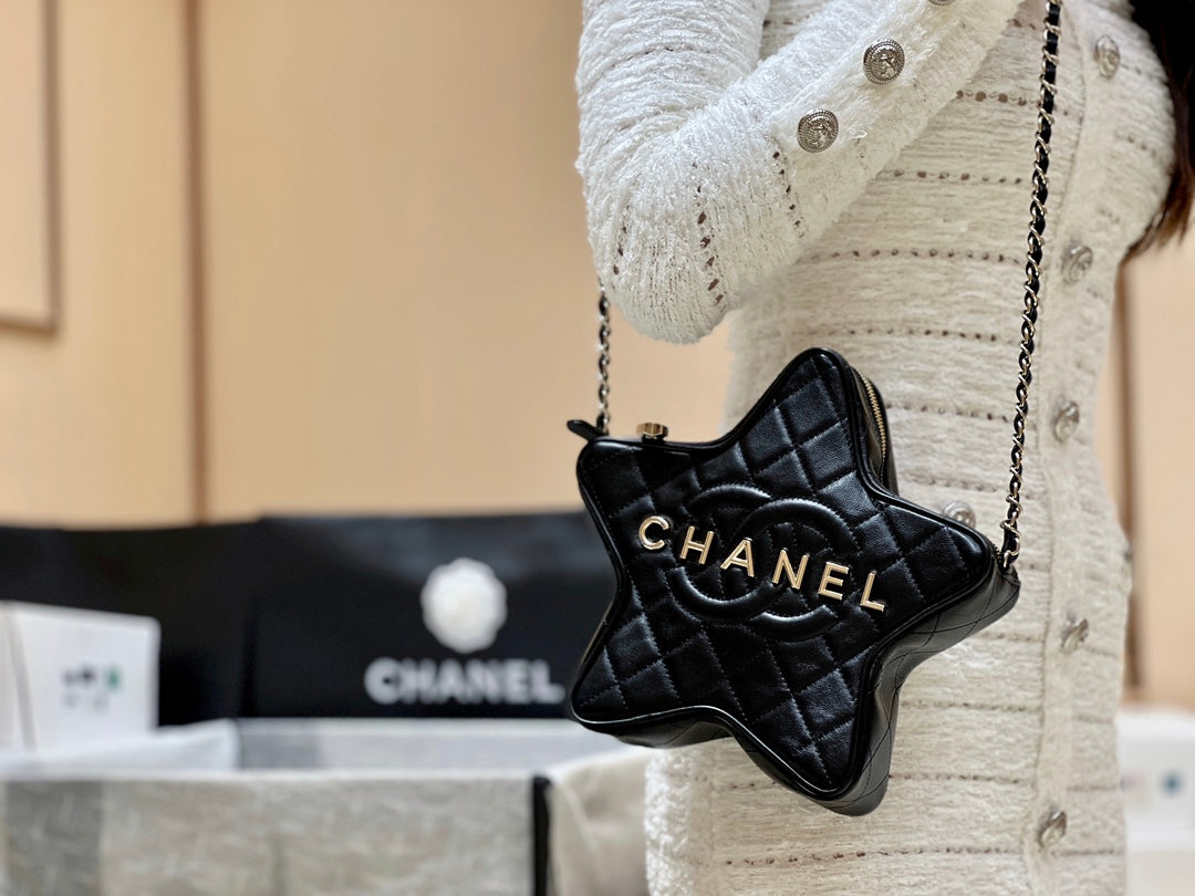 小香家-Chanel 24c 早春度假系列限量版 星星包 黑色
