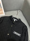 迪D家-2403 24SS春夏新款長袖襯衫 黑色