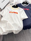 小香家-2403 立體牙刷繡字母短袖Tee 白色