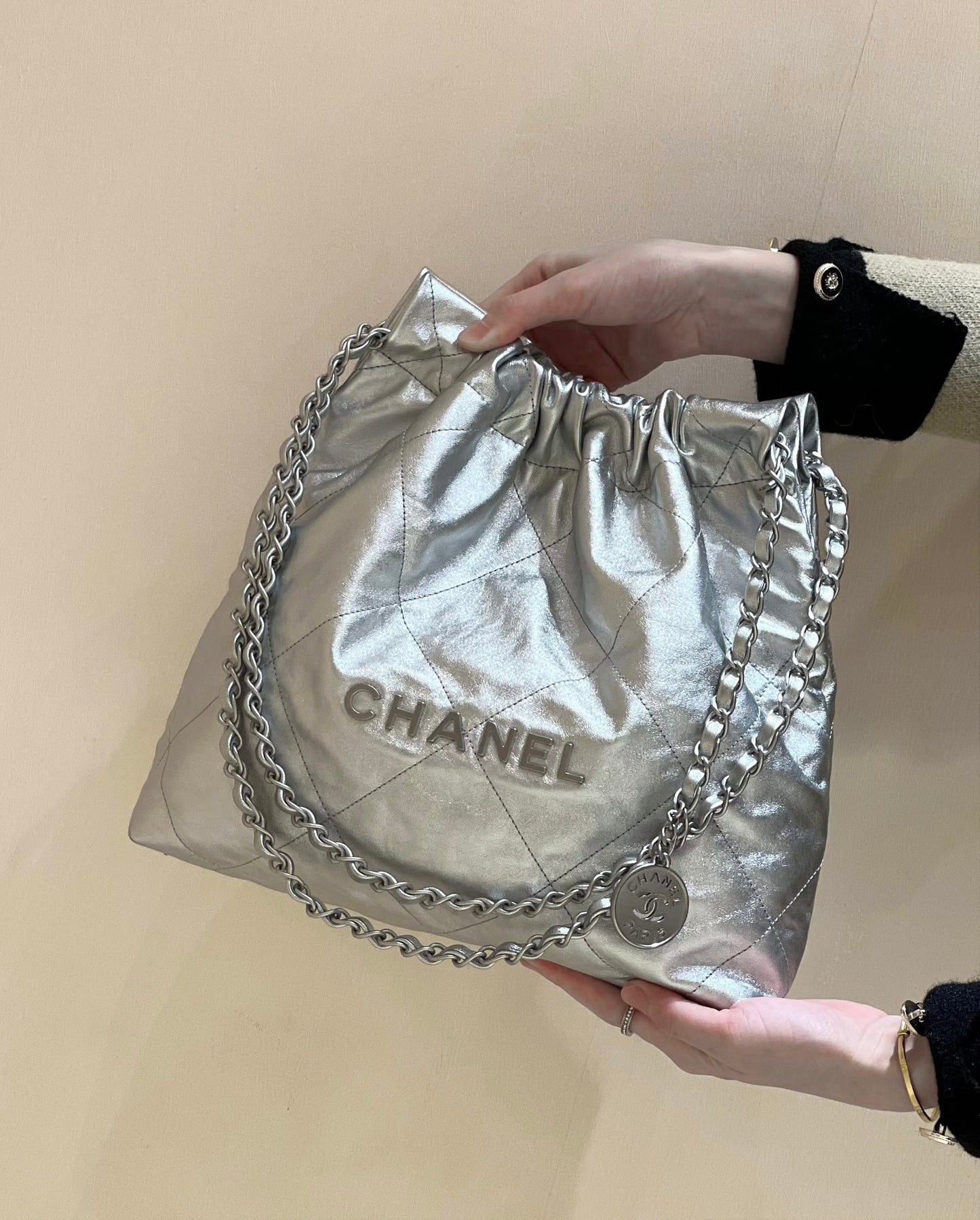 小香家-2023春夏新款 22BAG 小號 銀色